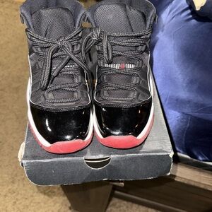 Jordan Kids Black and Red Sneakers